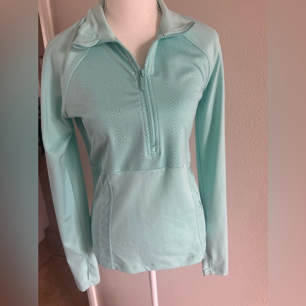 Vintage Fila Quarter-Zip Top in Aqua 🩵🤍